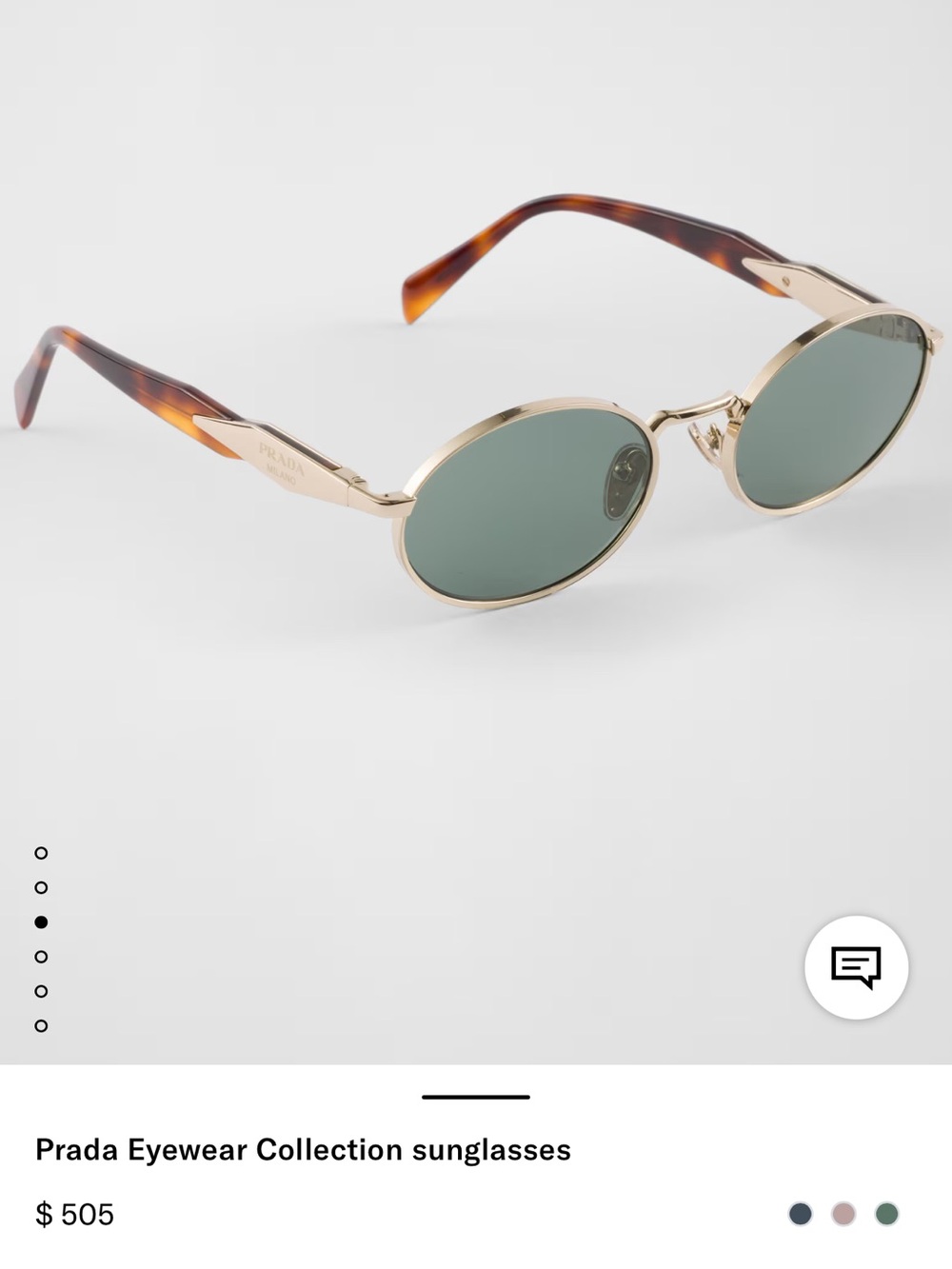 Prada Oval Sunglasses